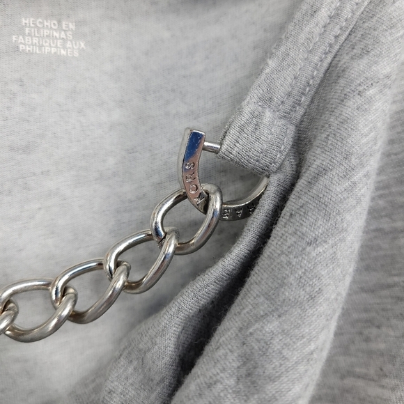 MICHAEL MICHAEL KORS Womens Silver Chain Cowl Neck Tank Top Size M - Picture 6 of 14